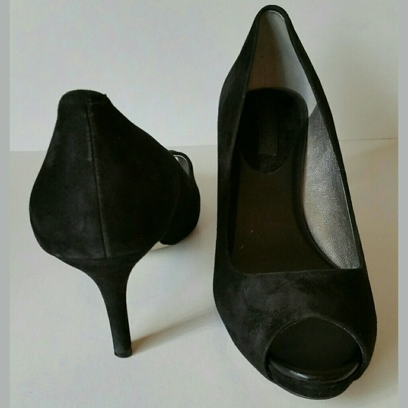 Banana Republic Shoes - Banana Republic Suede Peep Toe Pumps