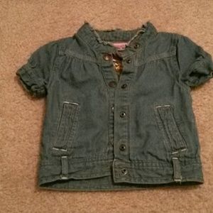 18 months denim button down