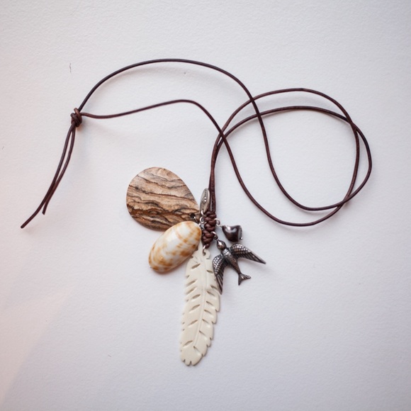 Chan Luu mixed charm necklace