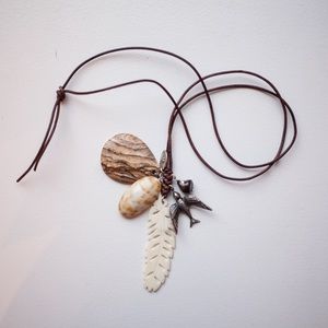 Chan Luu mixed charm necklace