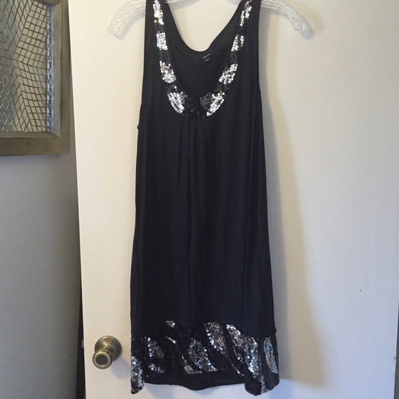 Black and sequin dress
