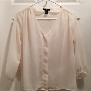 H&M Cream White Blouse