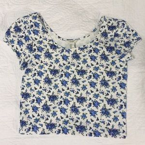 Forever 21 floral crop top