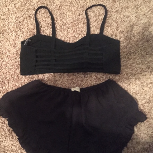 Bralette and shorts