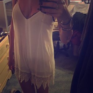 White Romper Urban Outfitters