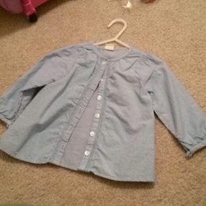 Light wash denim button down