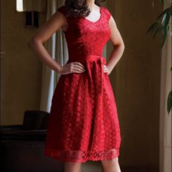 Red Lace Dress