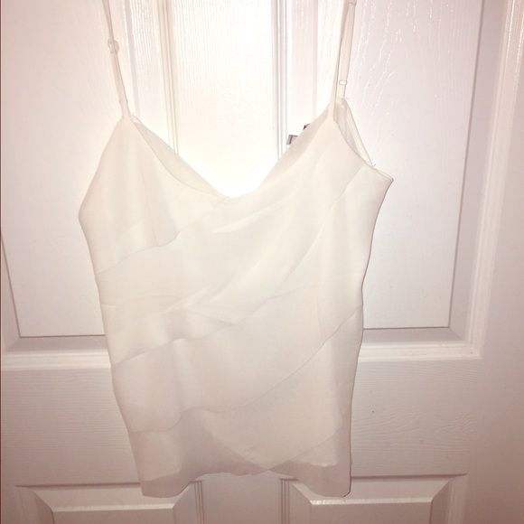 Super cute flirty white top!