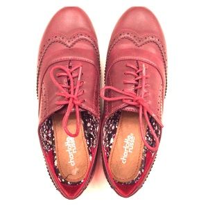 Burgundy Oxfords
