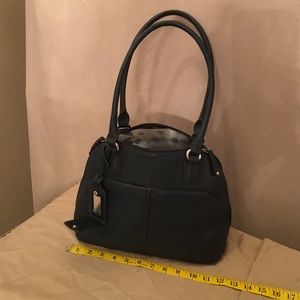 Tignanello Navy leather purse