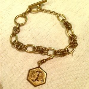 Tresors Heirloom charm bracelet with initial..