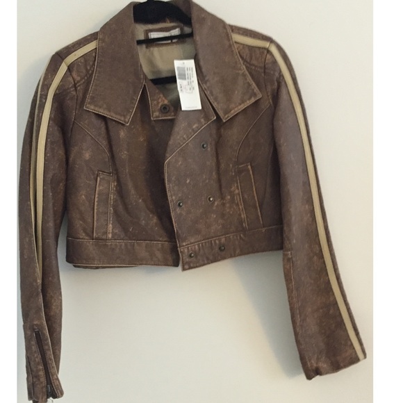 To The Max Jackets & Blazers - To The Max—Cropped Leather Jacket