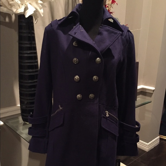 Guess women's prime quality wool pea coat