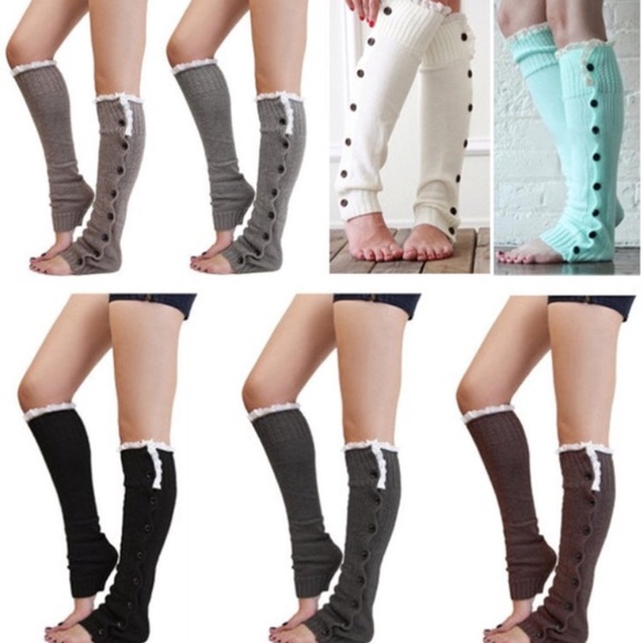 Lilacs & Lace Boutique Accessories - Lace Trim Leg Warmers