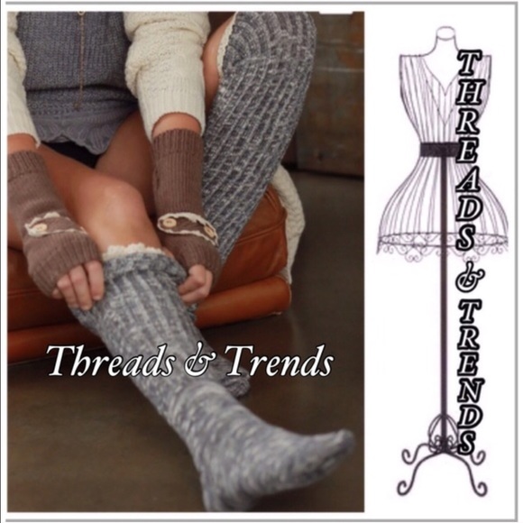 Threads & Trends Accessories - Over The Knee Textured Socks