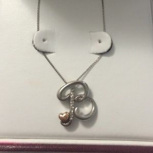 Diamond B necklace