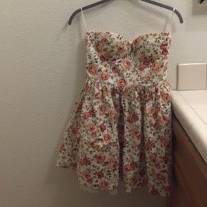 Orange Flower babydoll dress