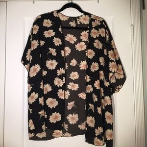 Black and Pink Kimono