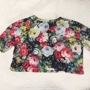 Forever 21 floral crop top
