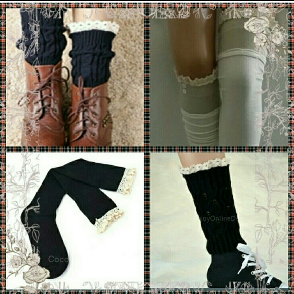 ๐BURGUNDY OVER THE KNEE SOCKS - Picture 5 of 5