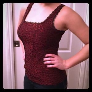 Red & Black Leopard Tank