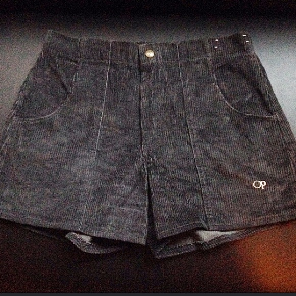 Vintage Asphalt Corduroy OP High waisted shorts