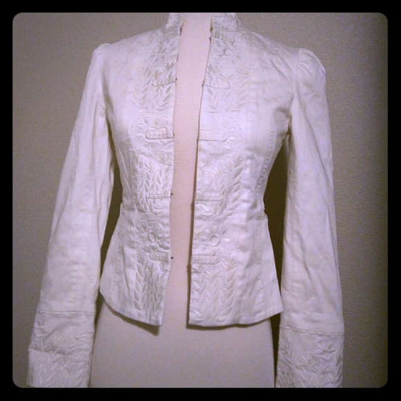 BCBG off-white jacket / blazer