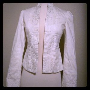 BCBG off-white jacket / blazer
