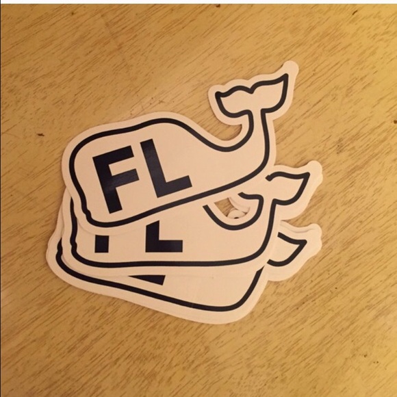 Vineyard Vines - sticker with whale logo Florida