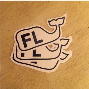 Vineyard Vines - sticker with whale logo Florida
