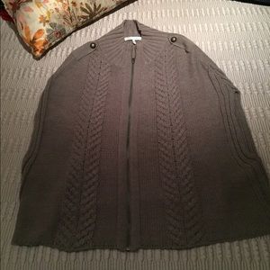French Connection gray sweater cape