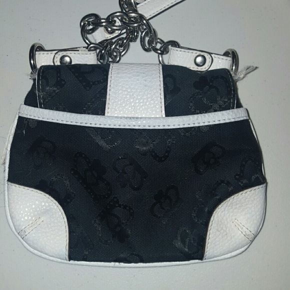 Small Black and White Cross body Purse - Picture 2 of 3