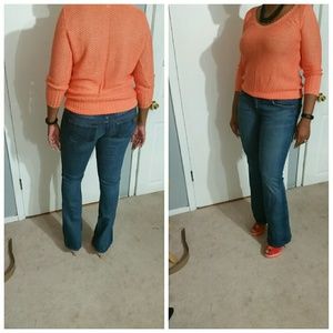 I'm selling medium dark distressed wash Joe's Jean