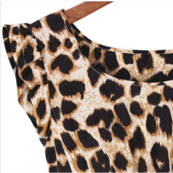 ✨FLASH SALE✨ Leopard Print A-Line Dress - Picture 3 of 4