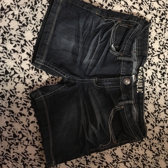 Blue jean shorts