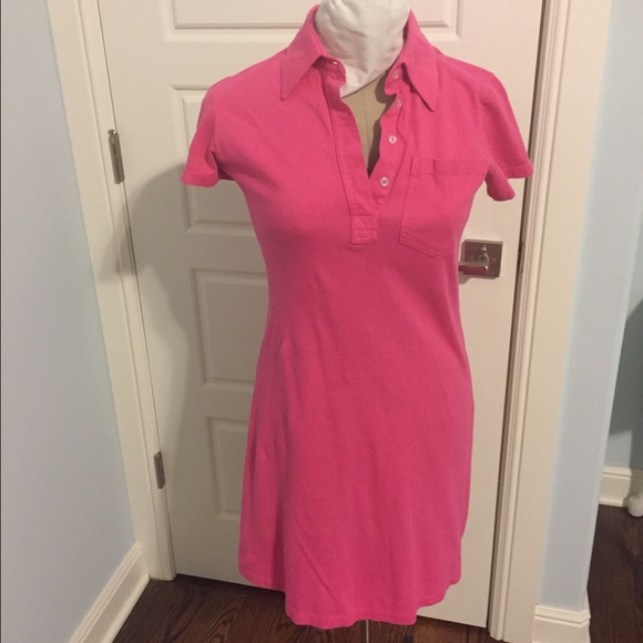 Bright pink colored dress
