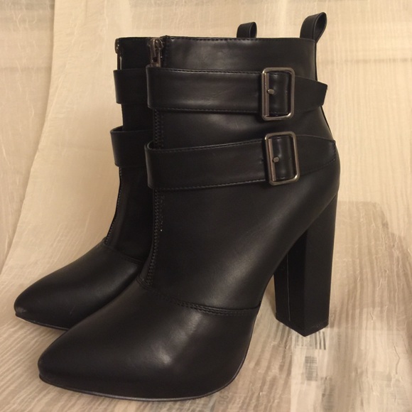 Black Heeled Booties