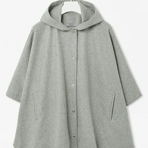 Cos hooded cape coat size XS