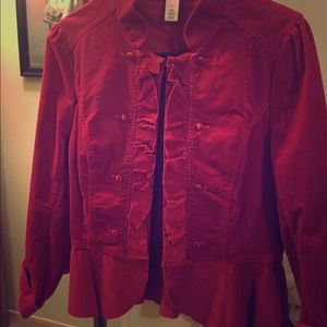 Super super cute rich red jacket!