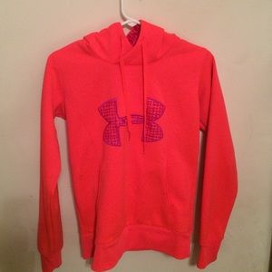 Under armor coral hoodie