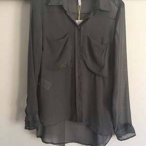Grey BCBG blouse