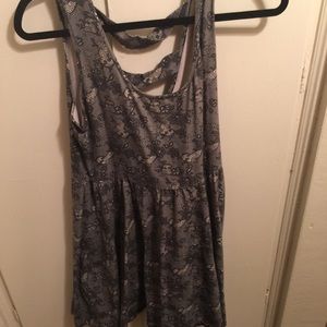 Floral print skater dress with back detail