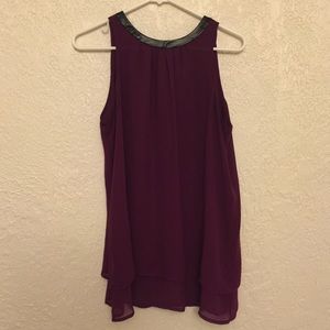 Purple tank