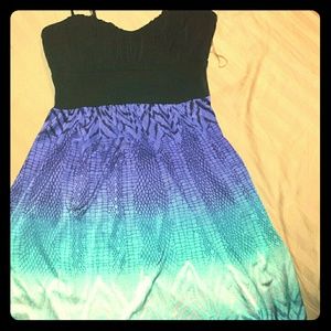 Beautiful blue print dress