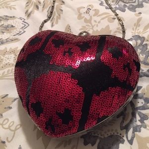 Cute heart shaped clutch