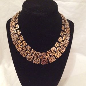 Beautiful leopard statement necklace