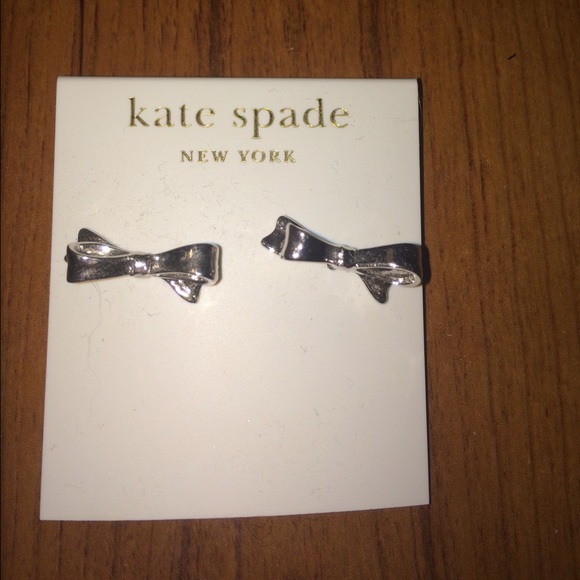 Kate Spade silver bow earrings