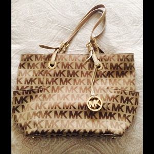 Michael Kors Block Monogram Signature Tote