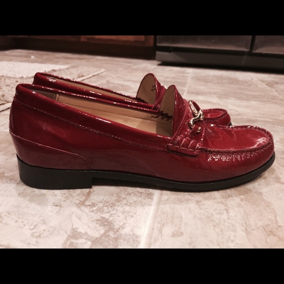 Shinny red Cole Haan shoes - Picture 2 of 4
