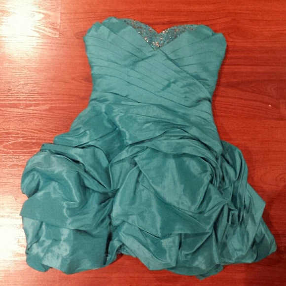 Teal formal dress